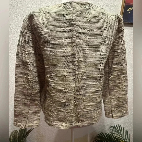 Eileen Fisher roundneck blazer jacket size M - Picture 4 of 11